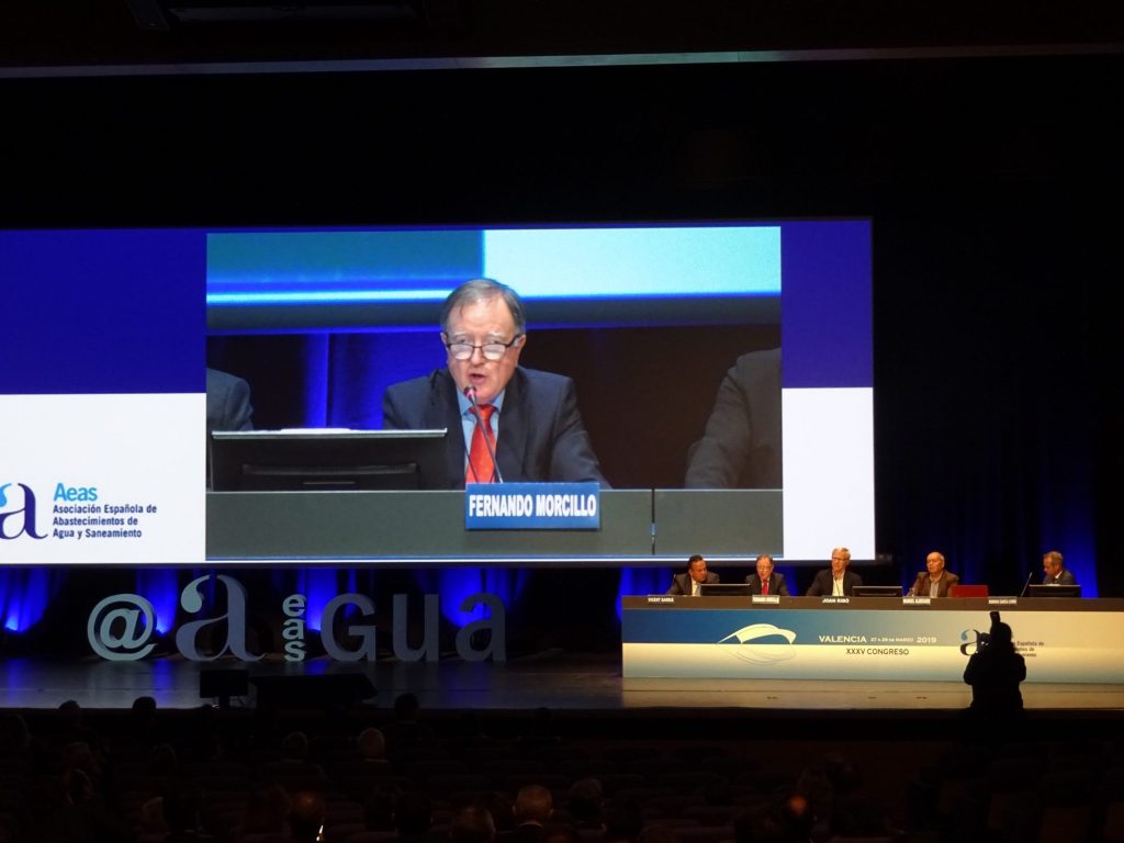 Fernando Morcillo, en la ponencia inaugural del congreo Aeas.