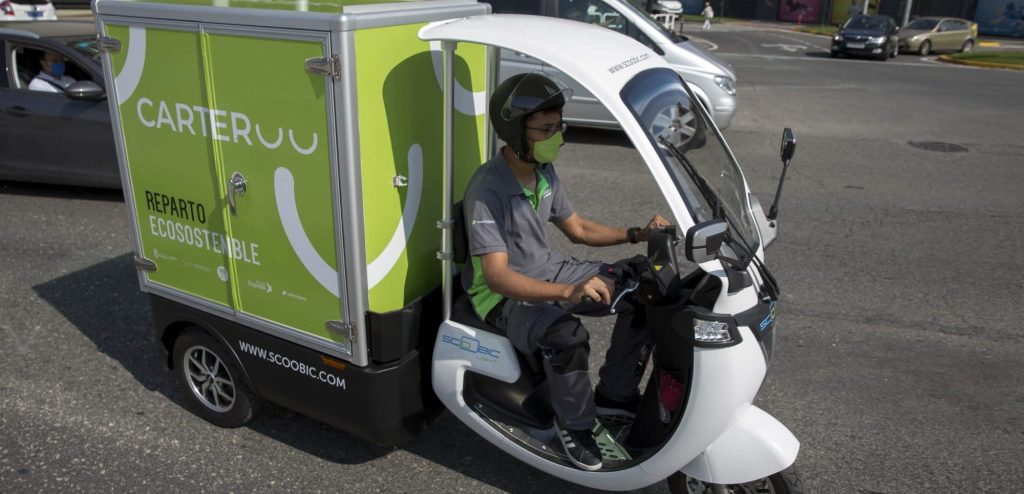 Los vehículos eléctricos de Carteroo pueden cargar hasta 400 kilos y se moverán en Pamplona a un máximo de 30 km/h.