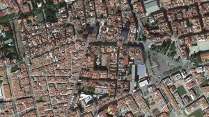 Vista aérea de l'Eix Cívic de Benicarló
