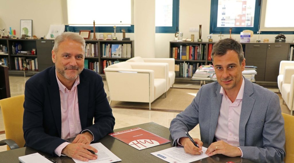 La UMH e Hidraqua firman un convenio para la promoción de proyectos tecnológicos, educativos y de investigación