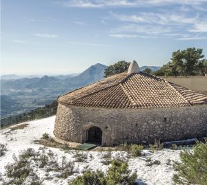 Nieve a media hora de Alicante en el lugar más dulce del mundo